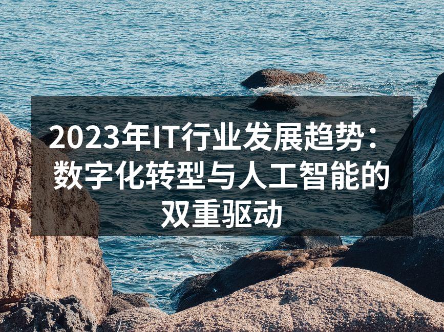 2023年IT行业发展趋势：数字化转型与人工智能的双重驱动